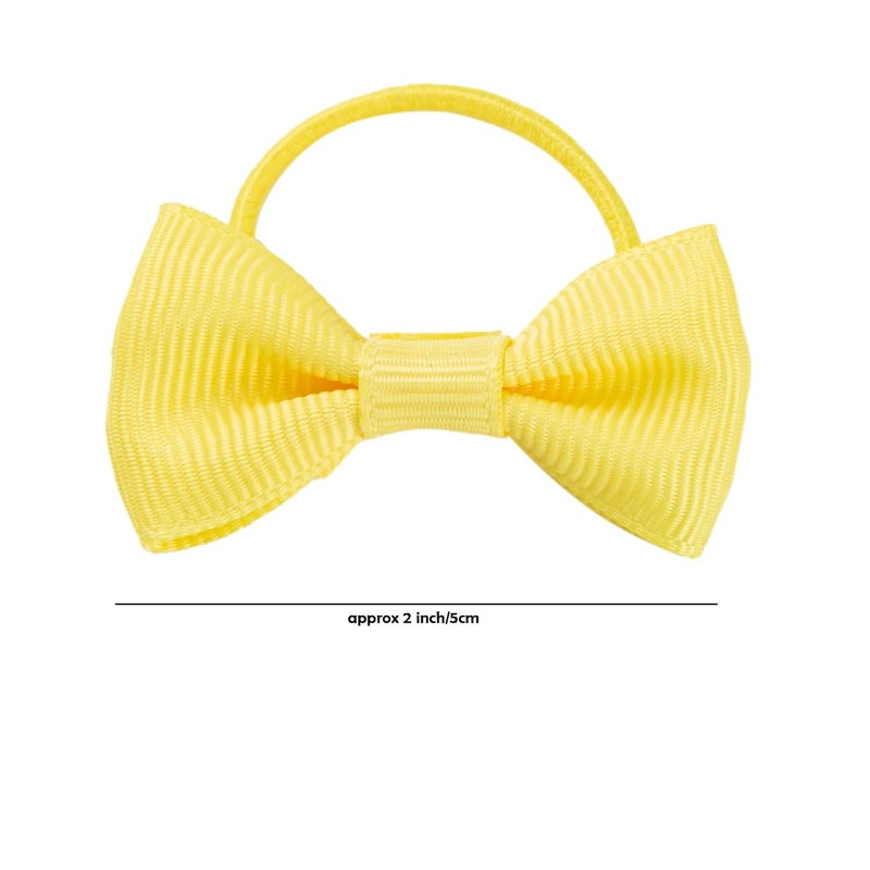 Moonstone 40PCS 2 Inches Mini Tiny Elastic Grosgrain Ribbon Hair Accessories for Girls Kids Toddlers - Image 5